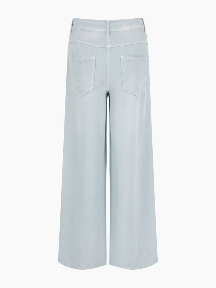 TROUSERS - Palazzo - Light Blue | Sisley K image number 2